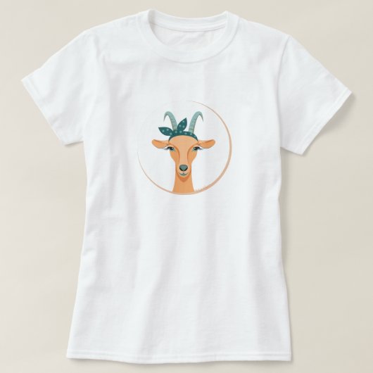 ヒップスターヤギ |トータル™ Tシャツ (デザイン正面)