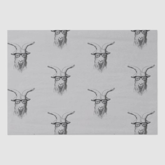 ヒップスターヤギ 薄葉紙 (正面)