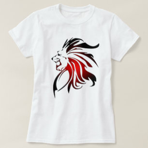 🦁ヒップスターライオンTシャツ – ヴィンテージアニマルプリントTシャツ Tシャツ