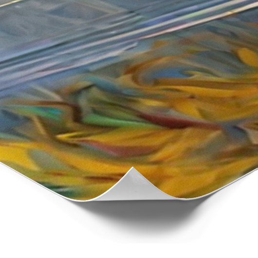 ヒップスターリンカーン絵を描ポートレートヴァンゴッペインティング ポスター (角)