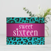 ヒップスターレオパードSweet sixteen 招待状 (スタンド正面)