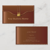 ヒップスターレザーバッグライター作家 名刺 (正面/裏面)