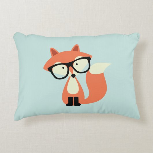 ヒップスターレッドキツネ アクセントクッション (正面)