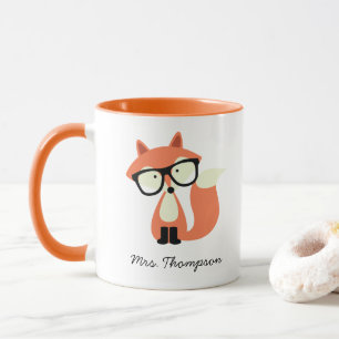 ヒップスターレッドキツネ マグカップ