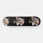 ヒップスター像スケートボード スケートボード (横)