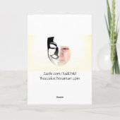 ヒップスター子猫深い引用文ハッピーバースデー カード (裏面)