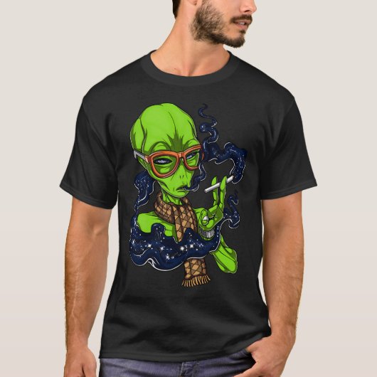 ヒップスター宇宙人 Tシャツ (正面)