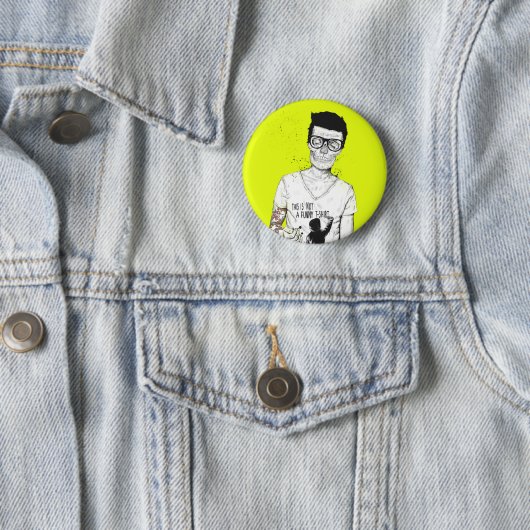 ヒップスター完全に 缶バッジ (インサイチュ)