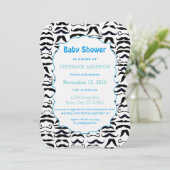 ヒップスター氏リルの男の口ひげヴィンテージレトロ 招待状 (スタンド正面)