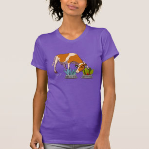 ヒップスター牛 Tシャツ