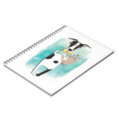 ヒップスター犬の漫画 ノートブック (左側)