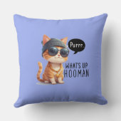 ヒップスター猫の装飾用クッション クッション (裏面)