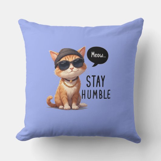 ヒップスター猫の装飾用クッション クッション (正面)