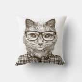 ヒップスター猫 クッション (裏面)