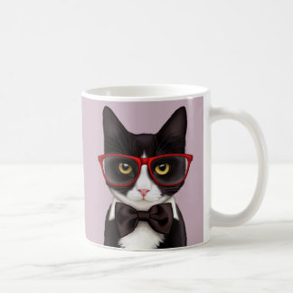 ヒップスター猫 コーヒーマグカップ