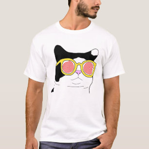 ヒップスター猫 Tシャツ