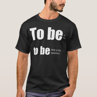 ヒップスター男子の名言家族「存在するべきか、存在するべきでないか」 Tシャツ