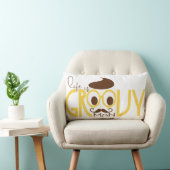 ヒップスター眼鏡ランバーピロータイポグラフィプリント ランバークッション (椅子)