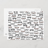 ヒップスター眼鏡 ポストカード (正面/裏面)