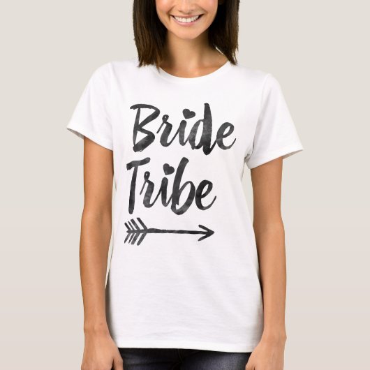 ヒップスター花嫁Tribeスクリプトアロー Tシャツ (正面)