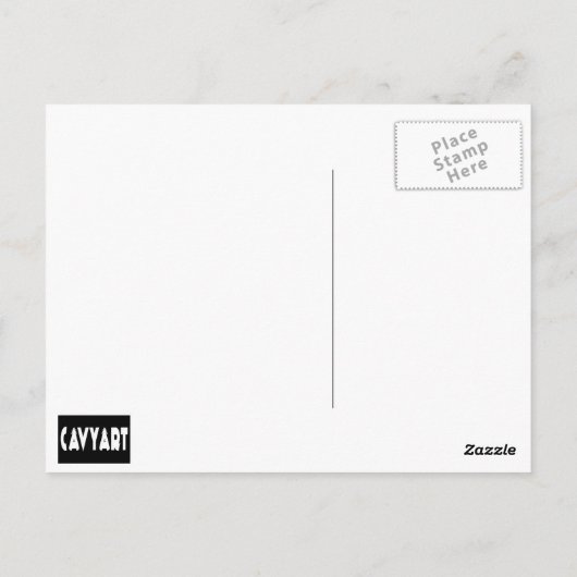 ヒップスター豚 ポストカード (裏面)