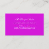 ヒップスター象星雲宇宙。 名刺 (裏面)