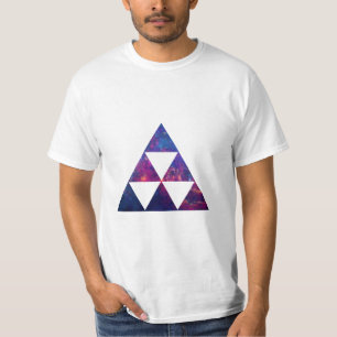 ヒップスター銀河系/宇宙三角形 Tシャツ