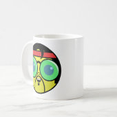 ヒップスター顔コーヒーマグ コーヒーマグカップ (正面左)