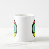 ヒップスター顔コーヒーマグ コーヒーマグカップ (中央)