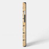 ヒップスター風リネン矢印 iPhoneケース (左側面)
