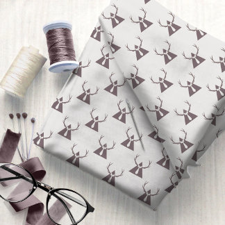 ヒップスター鹿〔雄ジカの〕枝角、ネクタイ#11 ID1073 ファブリック