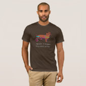 ヒップスター2脚犬のTシャツ Tシャツ (正面フル)