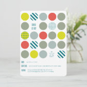 ヒップスター ツイスター バースデー インビテーション (スタンド正面)