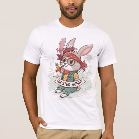 ヒップスター・バニーのランボ Tシャツ (正面)