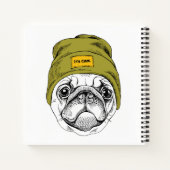 ヒップスター・パグ | カッコいい ノートブック (裏面)