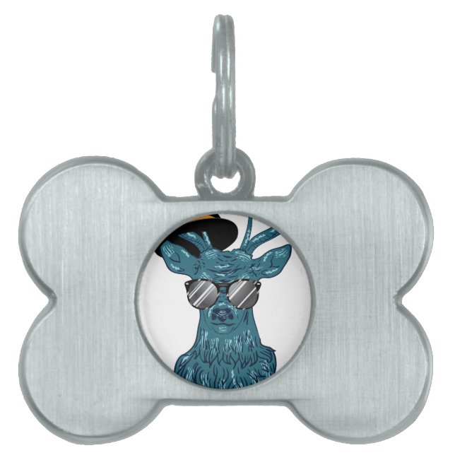 ヒップスターStag4 ペットネームタグ (正面)