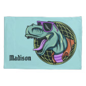 ヒップスターTレックス名前をカスタムする&カラーピロロケース 枕カバー (裏面)