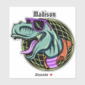 ヒップスターTレックス名前をカスタムする シール (シート)