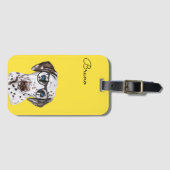 ヒップスパーソナライズされたカラフルスター・ダルマチア ラゲッジタグ (正面横)