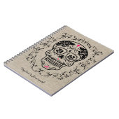 ヒップスパーソナライズされたター糖スカル ノートブック (左側)