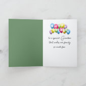 ヒップスファンキースター祖母の誕生日 カード (内部)