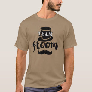 ヒップチーム グルーム トップハット ヒゲ Tシャツ