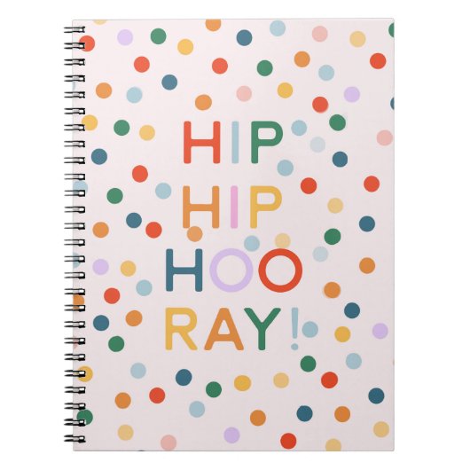 ヒップヒップフレー！誕生日パーティーおめでとう ノートブック (正面)