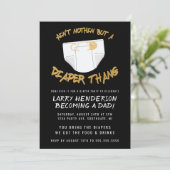 ヒップホップおむつパーティの招待状 招待状 (スタンド正面)