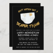 ヒップホップおむつパーティの招待状 招待状 (正面/裏面)