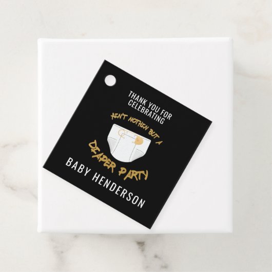 ヒップホップおむつパーティーありがとう フェイバータグ (インサイチュ)