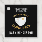 ヒップホップおむつパーティーありがとう フェイバータグ (正面)