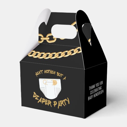 ヒップホップおむつパーティーありがとう フェイバーボックス (裏面サイド)