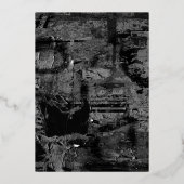 ヒップホップおむつパーティー 箔招待状 (裏面)