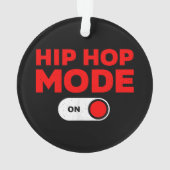 ヒップホップおもしろいデザイン女子男性へ90sヒップホップダン オーナメント (裏面)